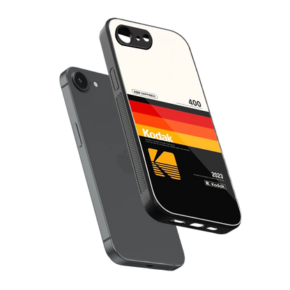 Keep Happiness sleek iphone 17e cover with tempered glass back and TPU edges