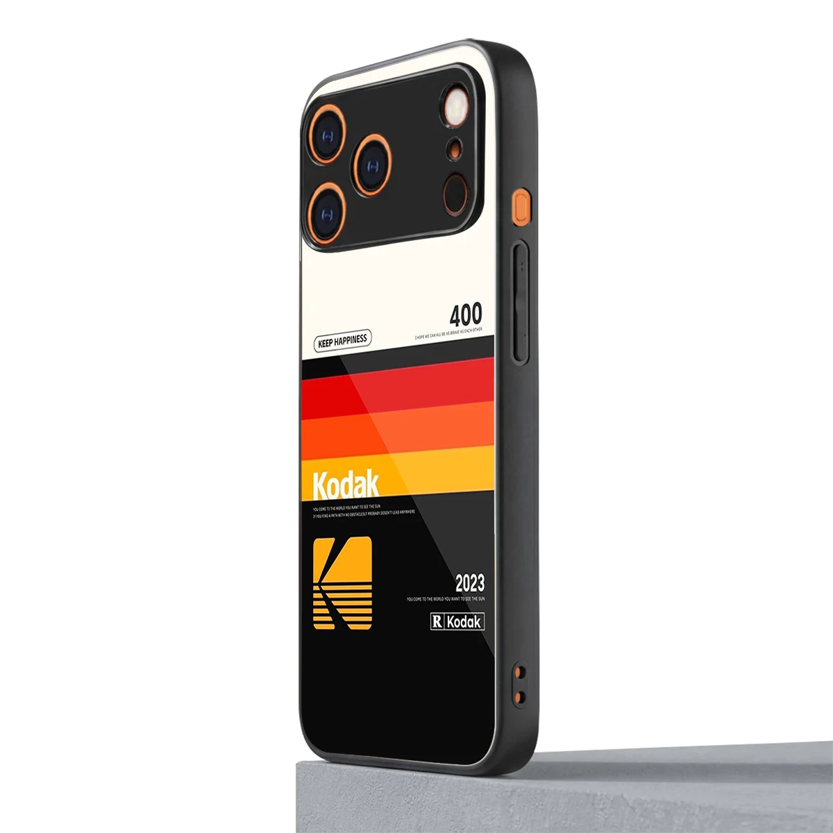 Keep Happiness iphone 17 pro mobile cover | shockproof glass phone case