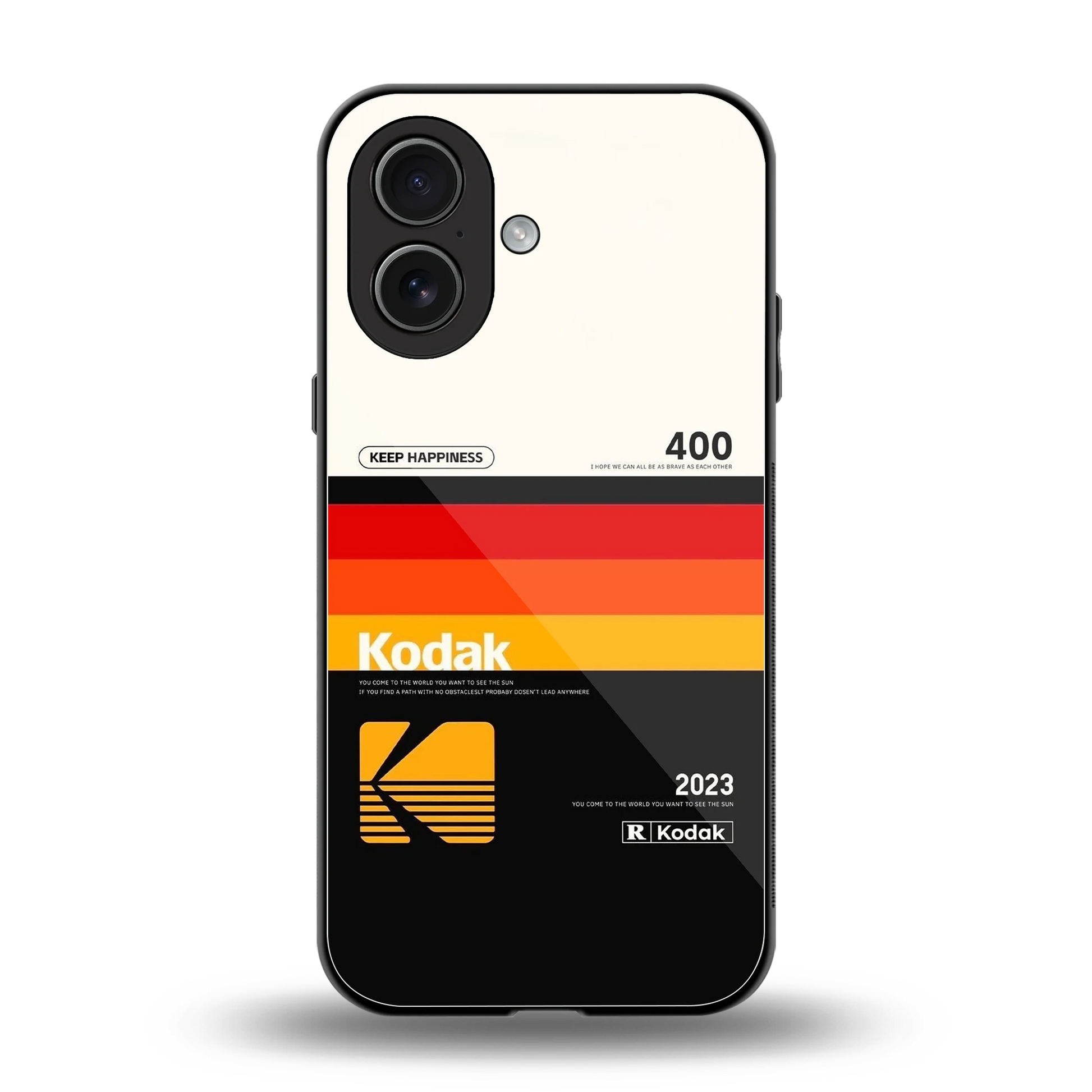 Keep Happiness back phone cover | glass case for iphone 17