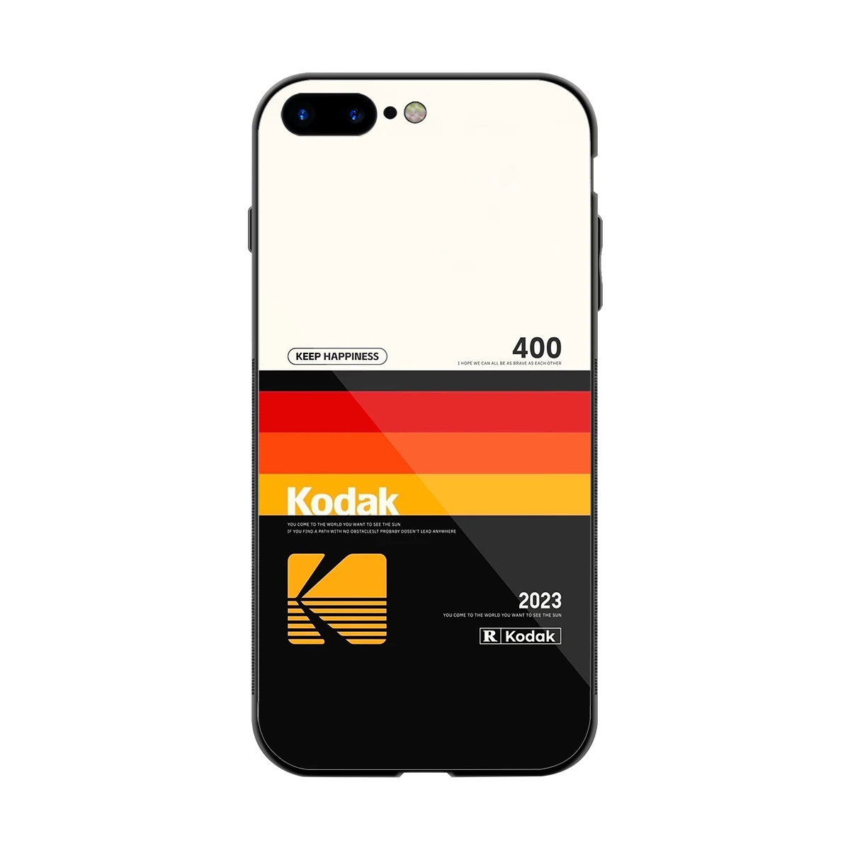Keep Happiness back phone cover | glass case for iphone 8 plus