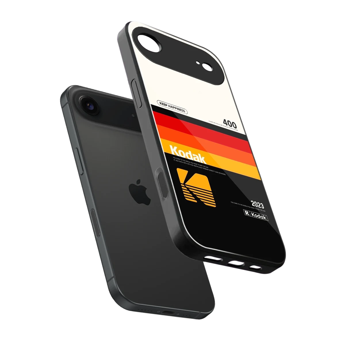 Keep Happiness sleek iphone air cover with tempered glass back and TPU edges