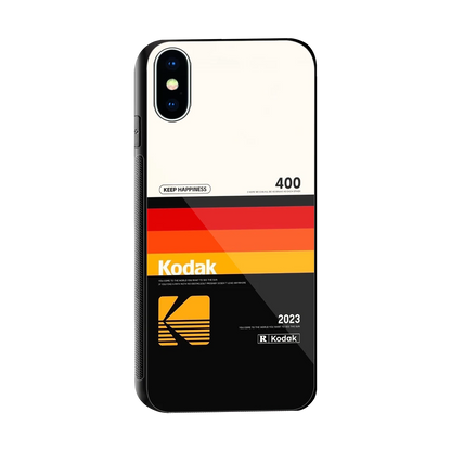 Keep Happiness sleek iphone x cover with tempered glass back and TPU edges