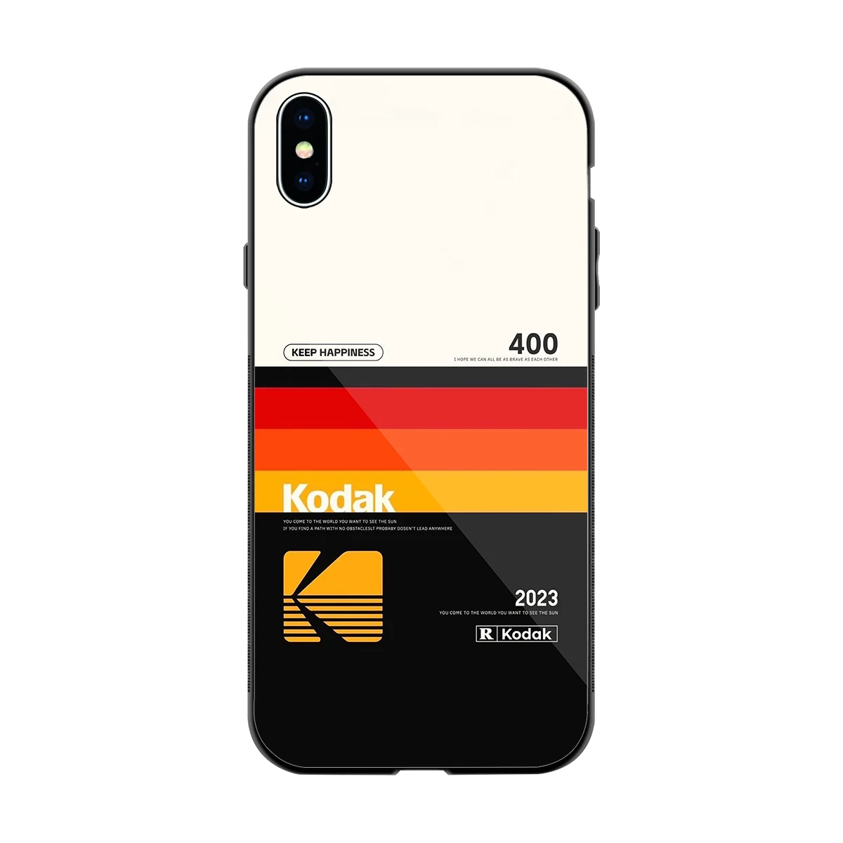 Keep Happiness back phone cover | glass case for iphone xs max