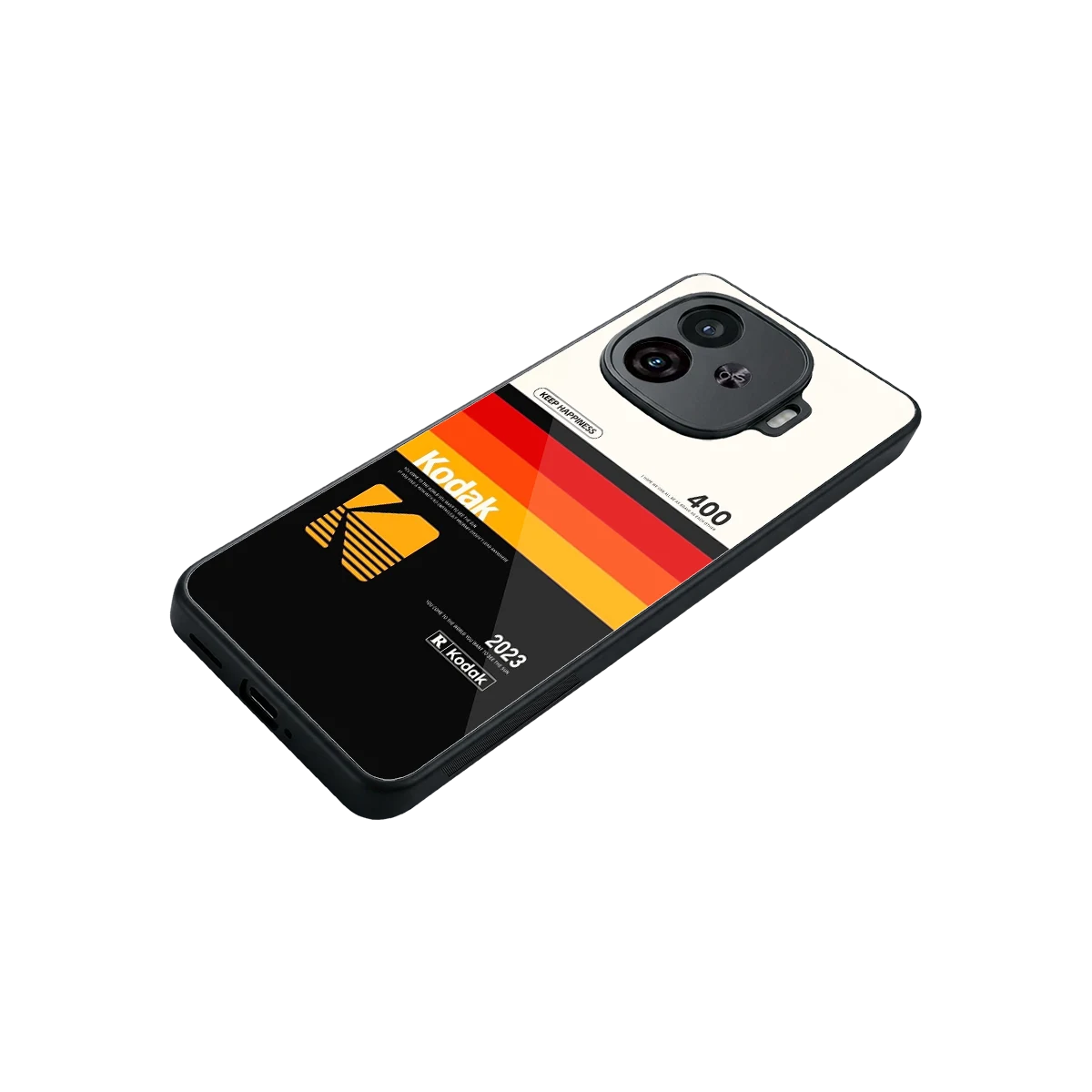 Keep Happiness stylish phone case for iqoo neo 10r 5g | glossy glass and slim fit