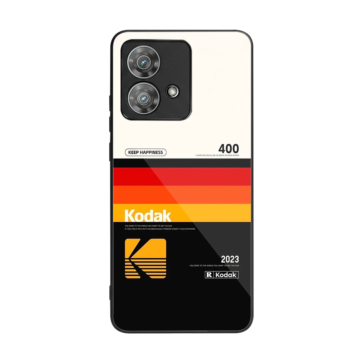 Keep Happiness back phone cover | glass case for motorola edge 40 neo 5g