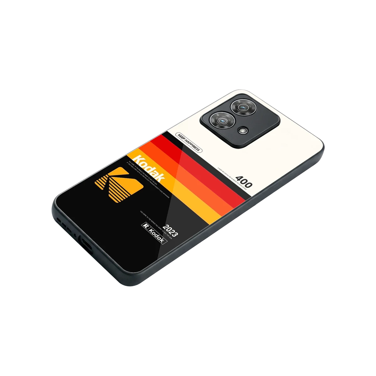Keep Happiness stylish phone case for motorola edge 40 neo 5g | glossy glass and slim fit