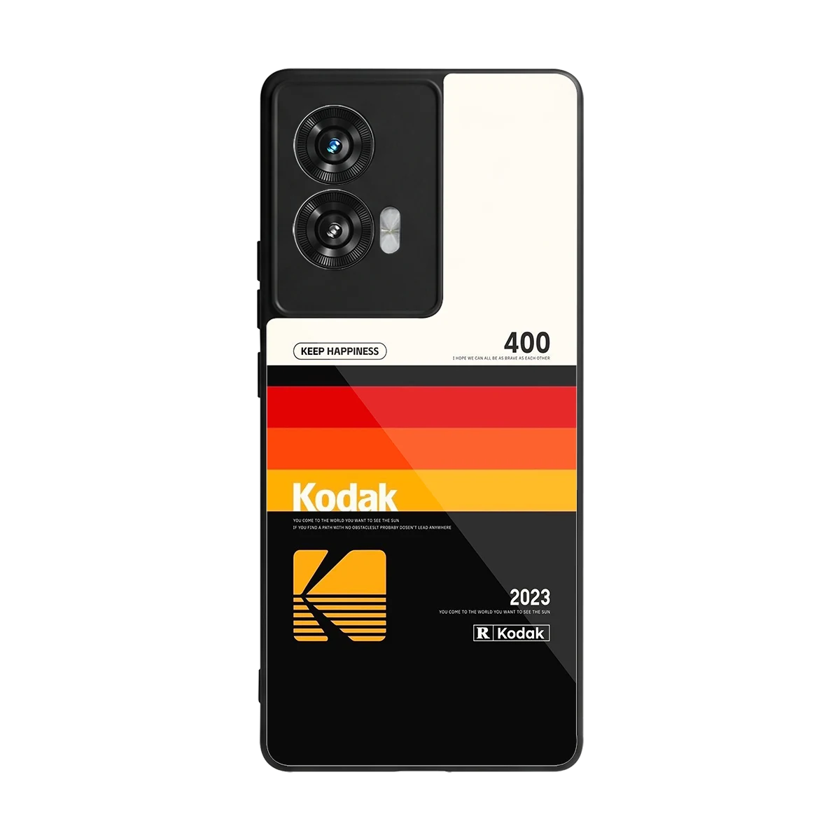 Keep Happiness back phone cover | glass case for motorola edge 50 fusion
