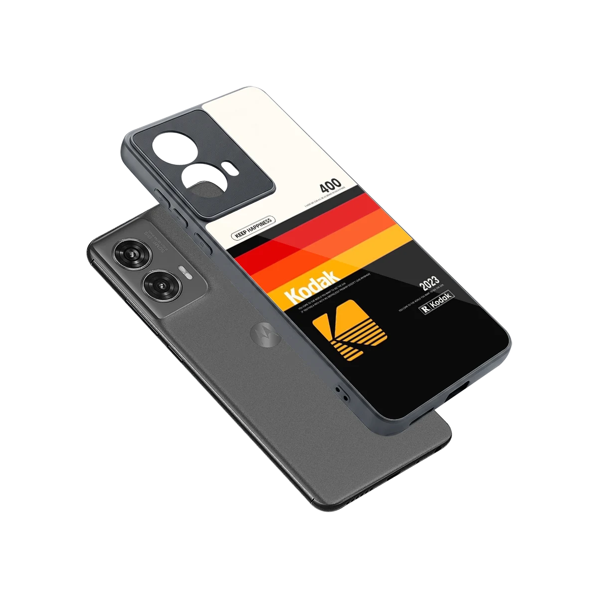 Keep Happiness sleek motorola edge 50 fusion cover with tempered glass back and TPU edges