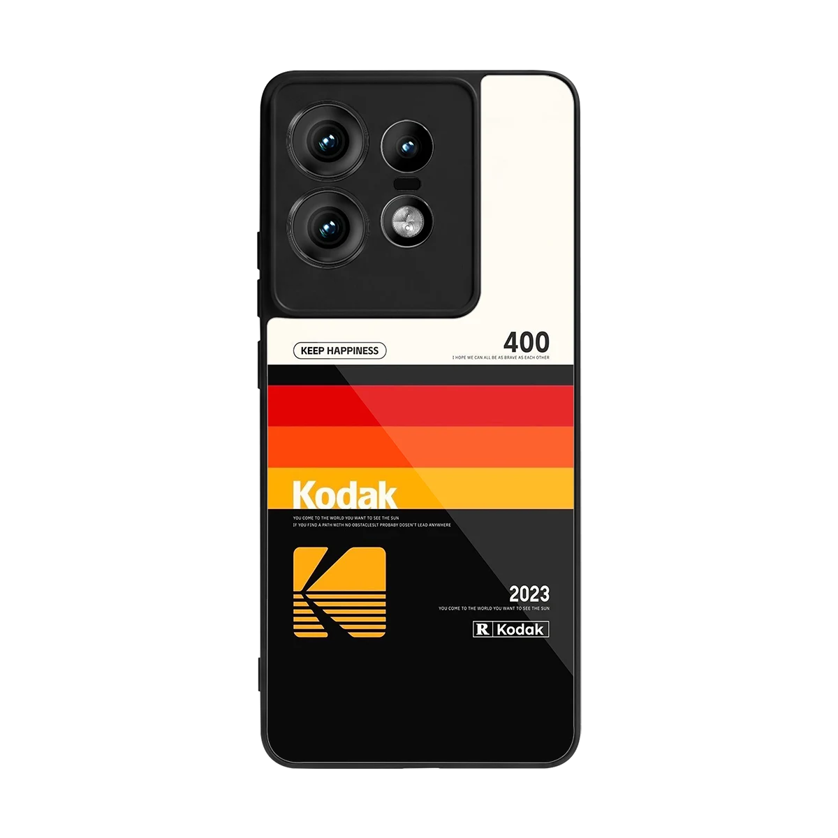 Keep Happiness back phone cover | glass case for motorola edge 50 pro