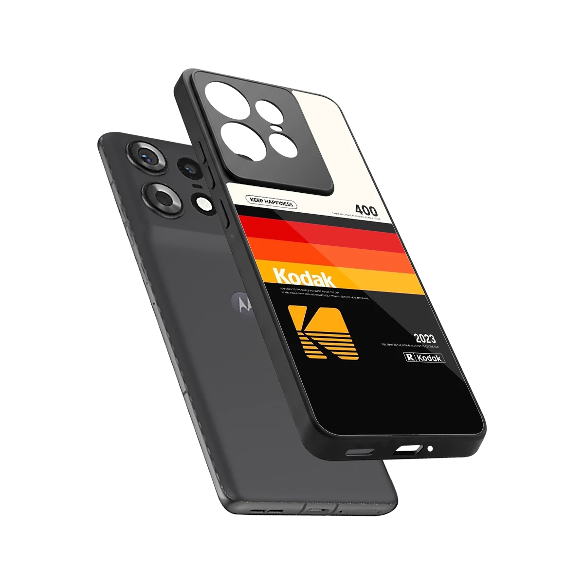 Keep Happiness sleek motorola edge 50 pro cover with tempered glass back and TPU edges