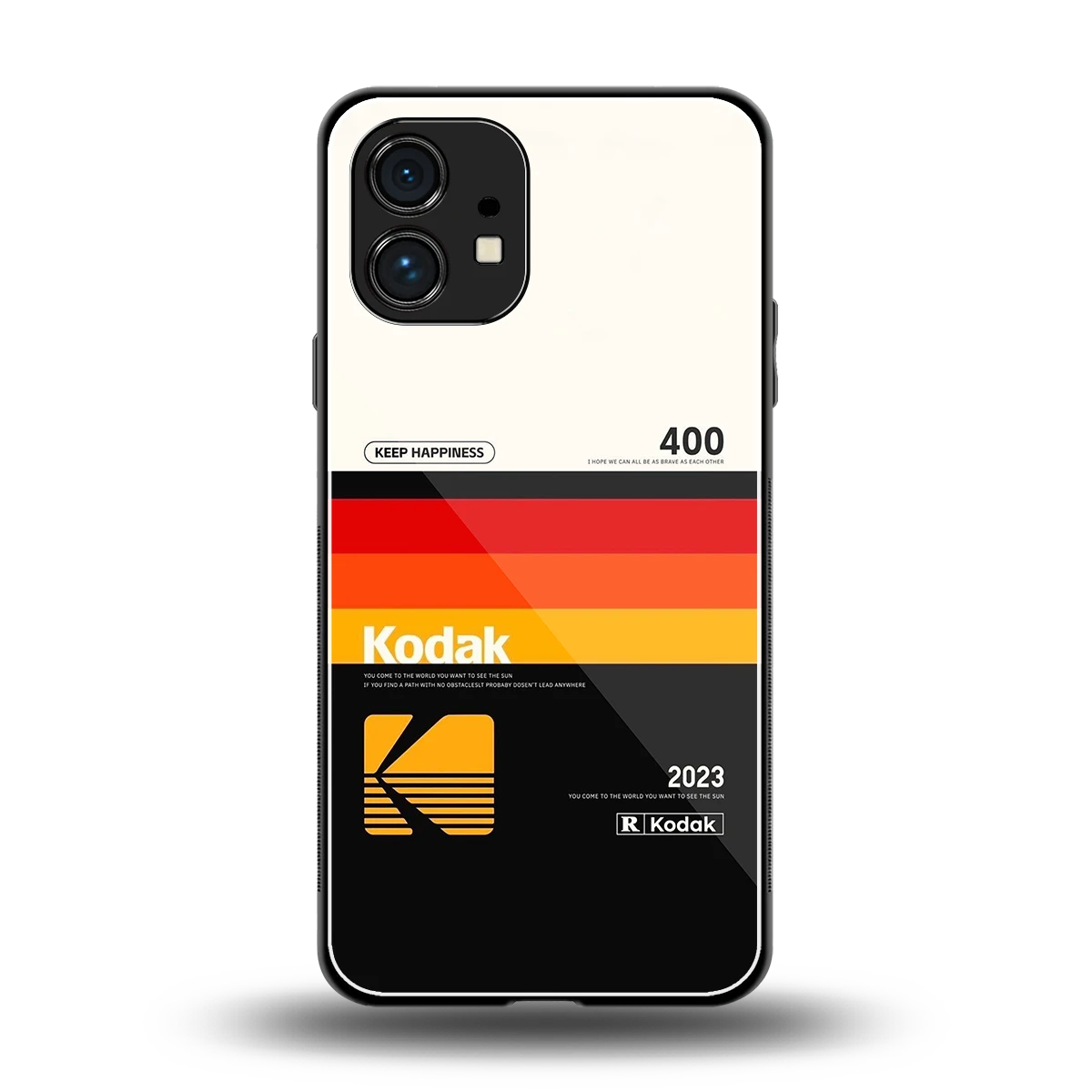 Keep Happiness back phone cover | glass case for nothing phone 1