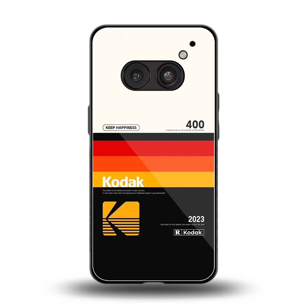 Keep Happiness back phone cover | glass case for nothing phone 2a plus