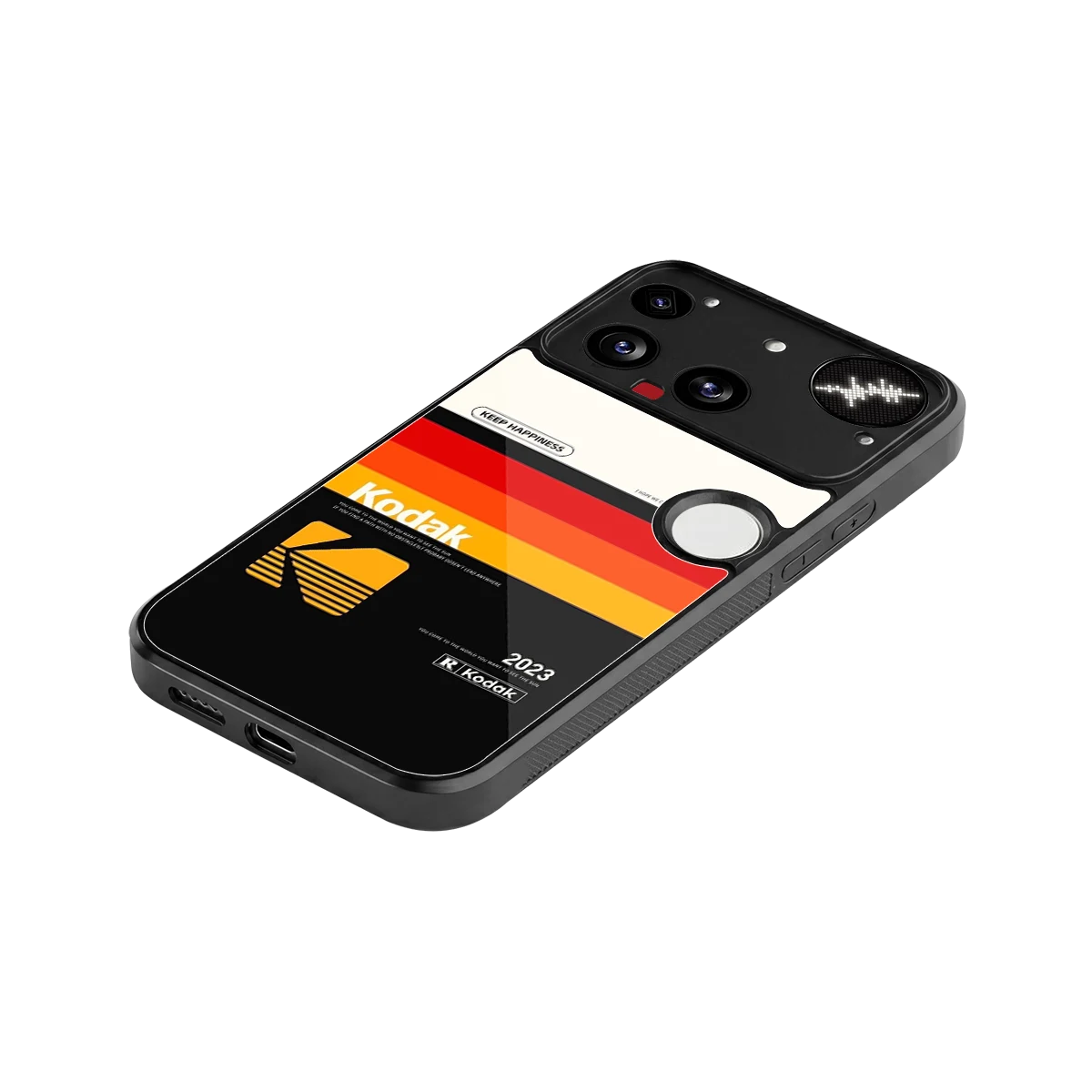 Keep Happiness stylish phone case for nothing phone 3 | glossy glass and slim fit