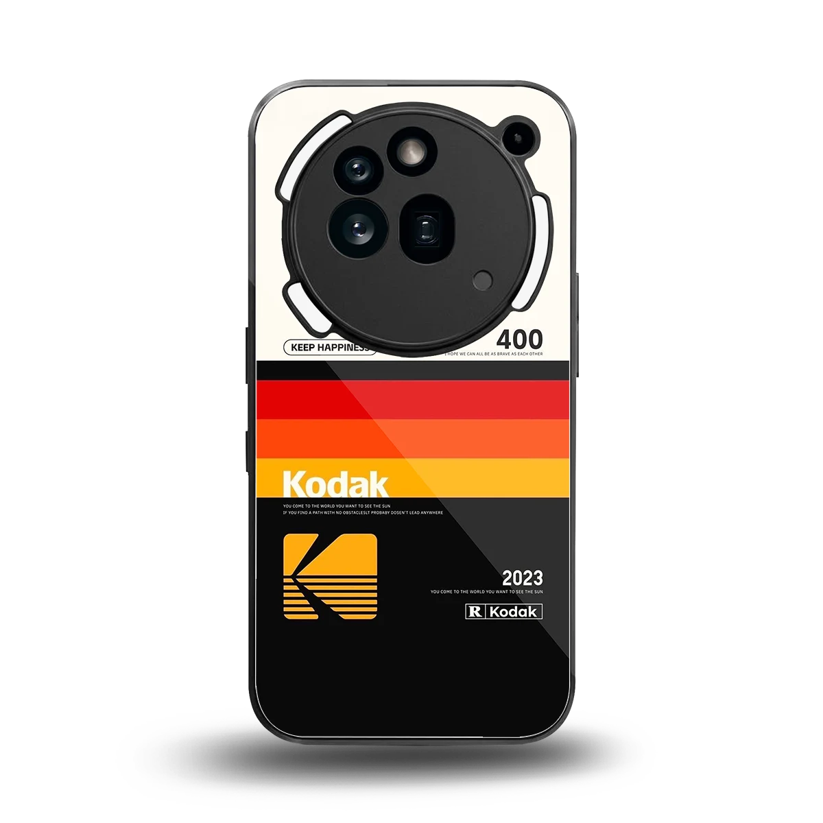 Keep Happiness back phone cover | glass case for nothing phone 3a pro
