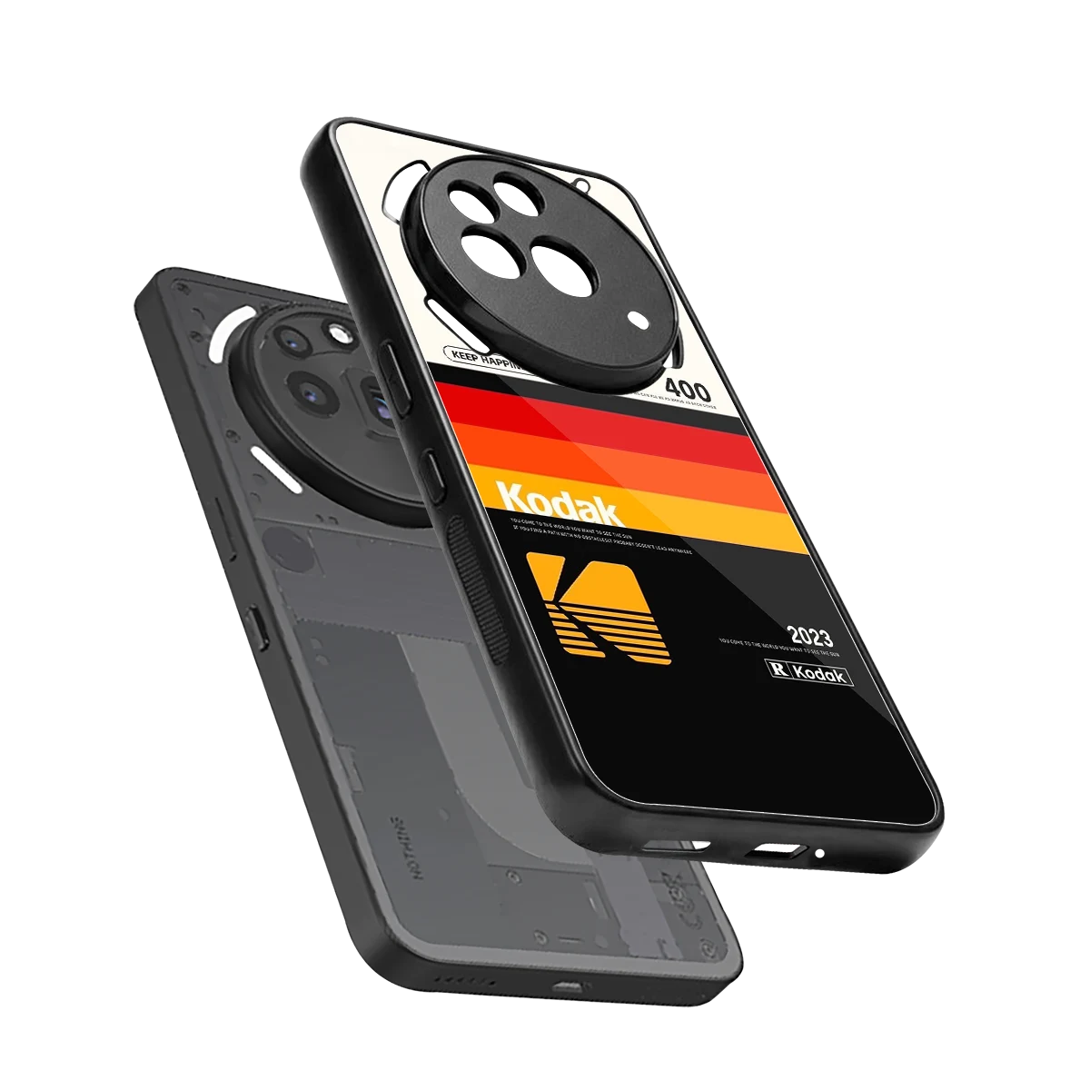 Keep Happiness sleek nothing phone 3a pro cover with tempered glass back and TPU edges