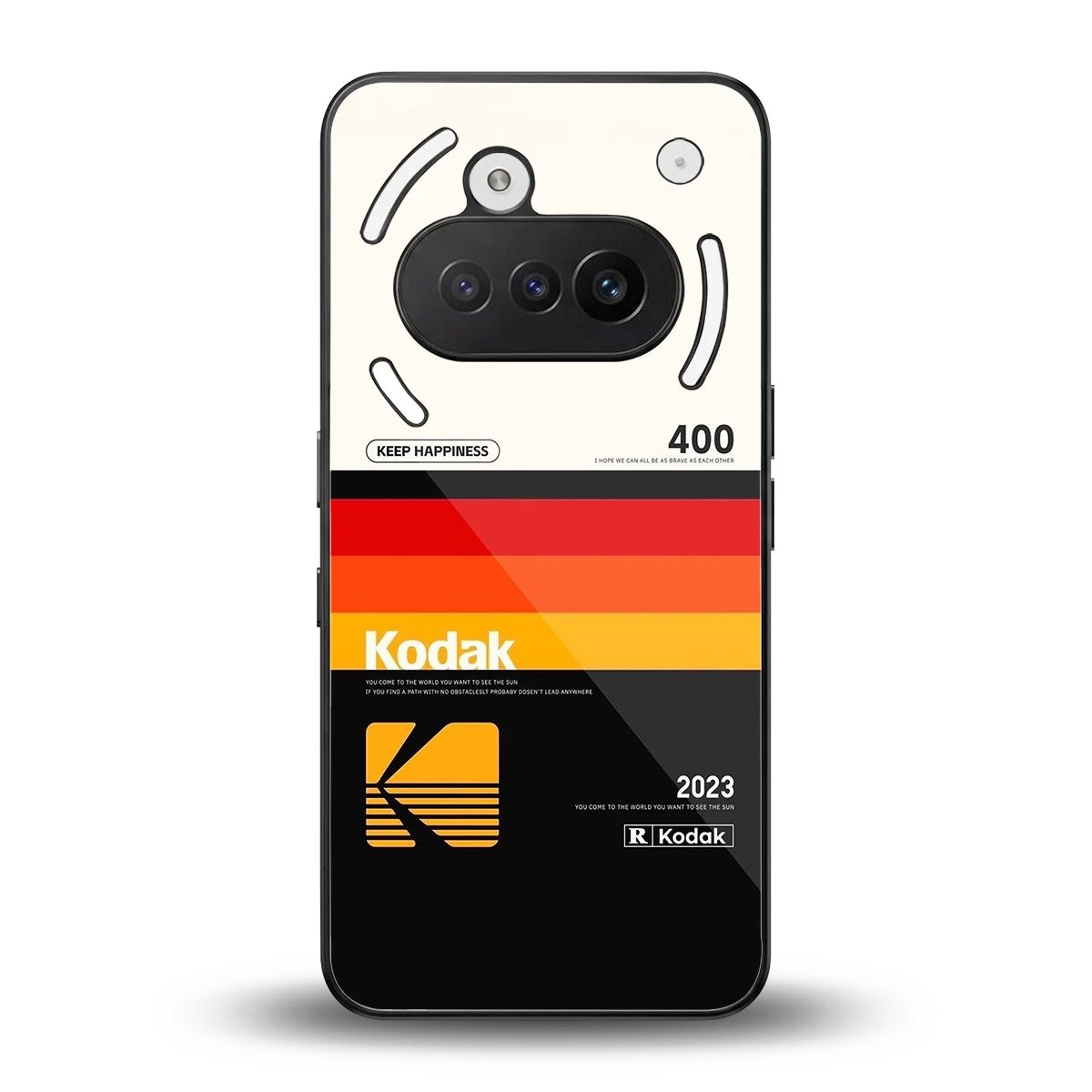 Keep Happiness back phone cover | glass case for nothing phone 3a