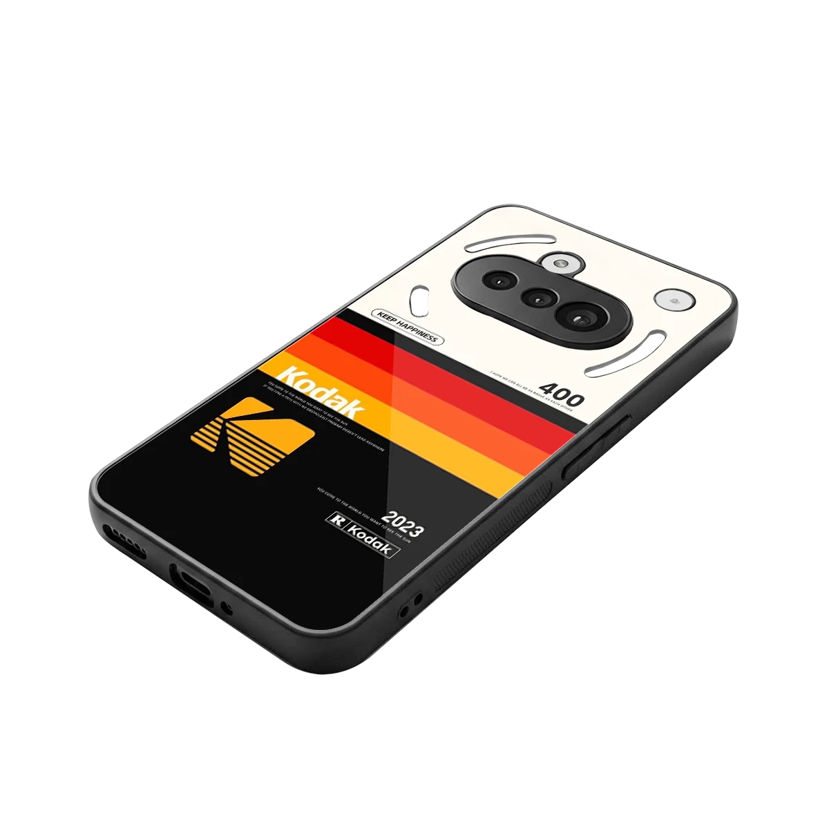 Keep Happiness stylish phone case for nothing phone 3a | glossy glass and slim fit