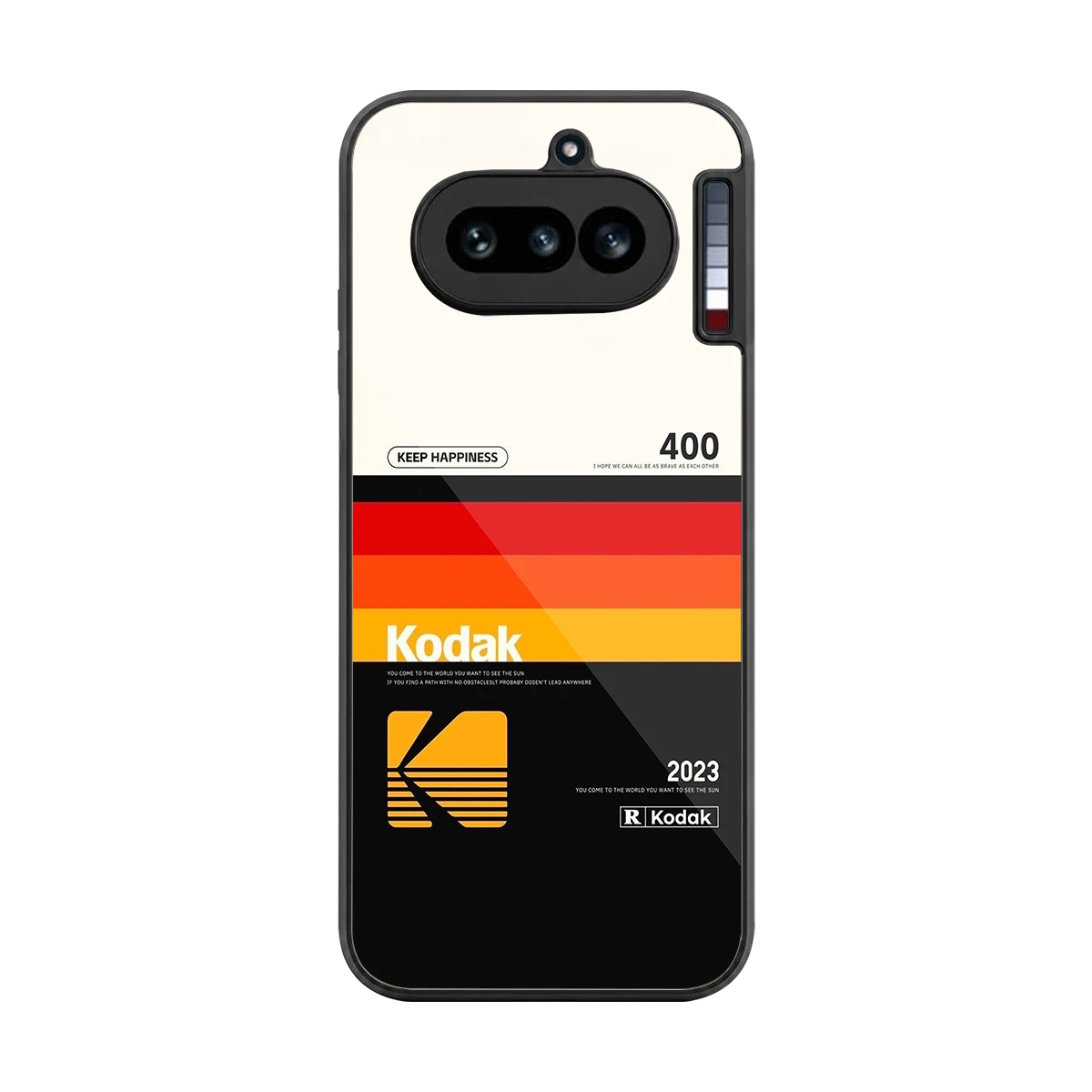Keep Happiness back phone cover | glass case for nothing phone 4a