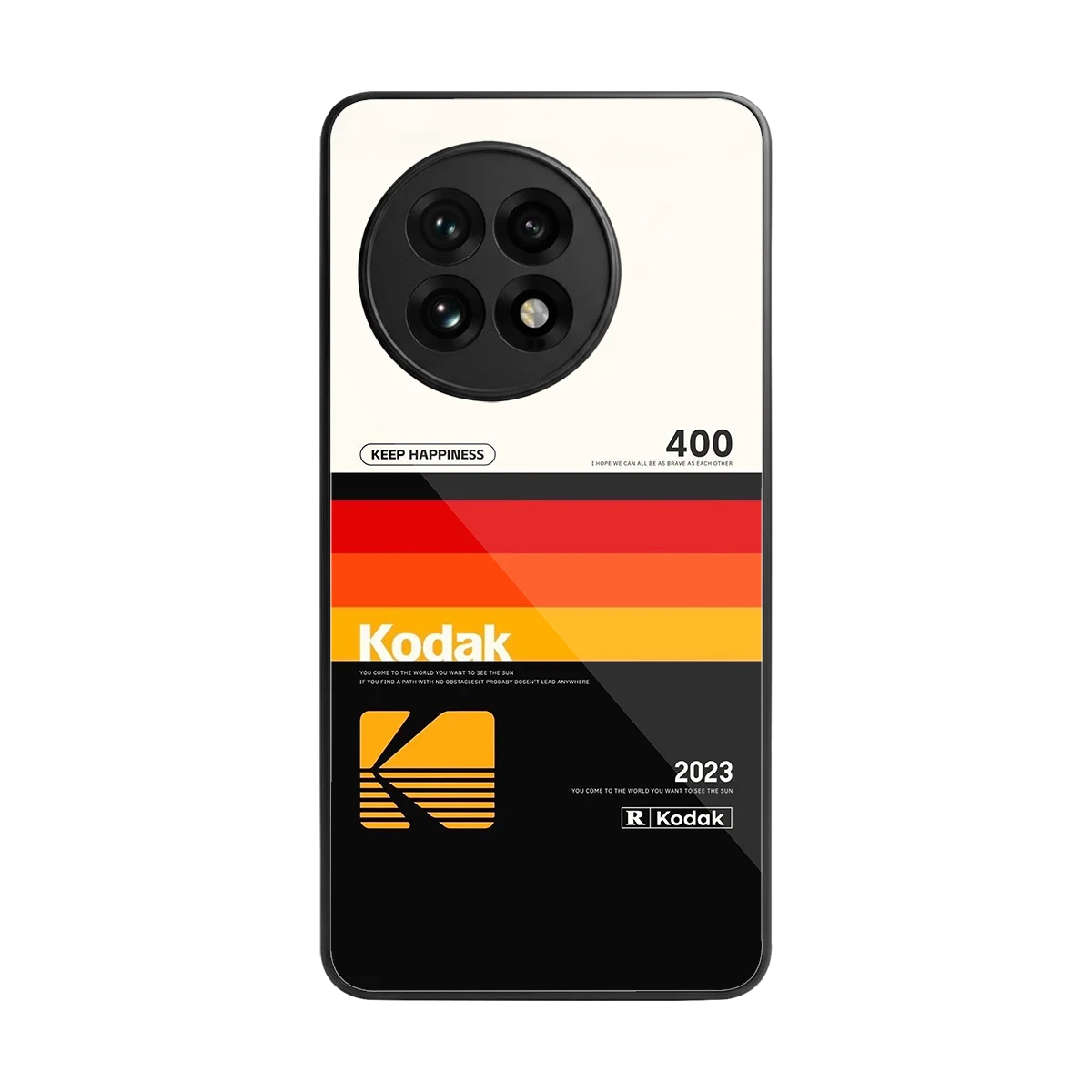 Keep Happiness back phone cover | glass case for oneplus 13r
