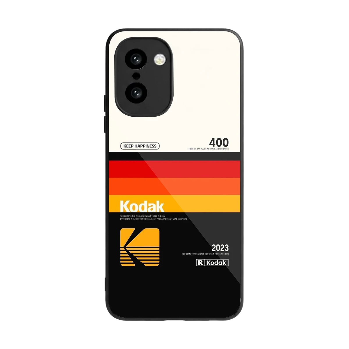 Keep Happiness back phone cover | glass case for oneplus 15r