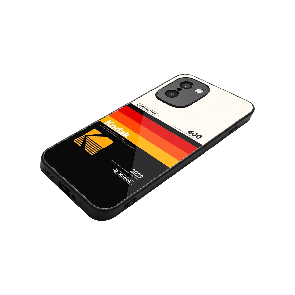 Keep Happiness stylish phone case for oneplus 15r | glossy glass and slim fit