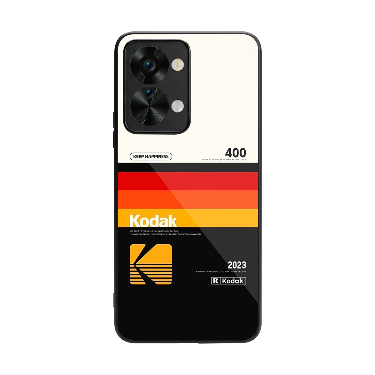 Keep Happiness back phone cover | glass case for oneplus nord 2t