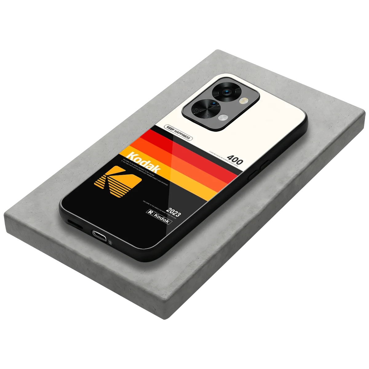 Keep Happiness stylish phone case for oneplus nord 2t | glossy glass and slim fit
