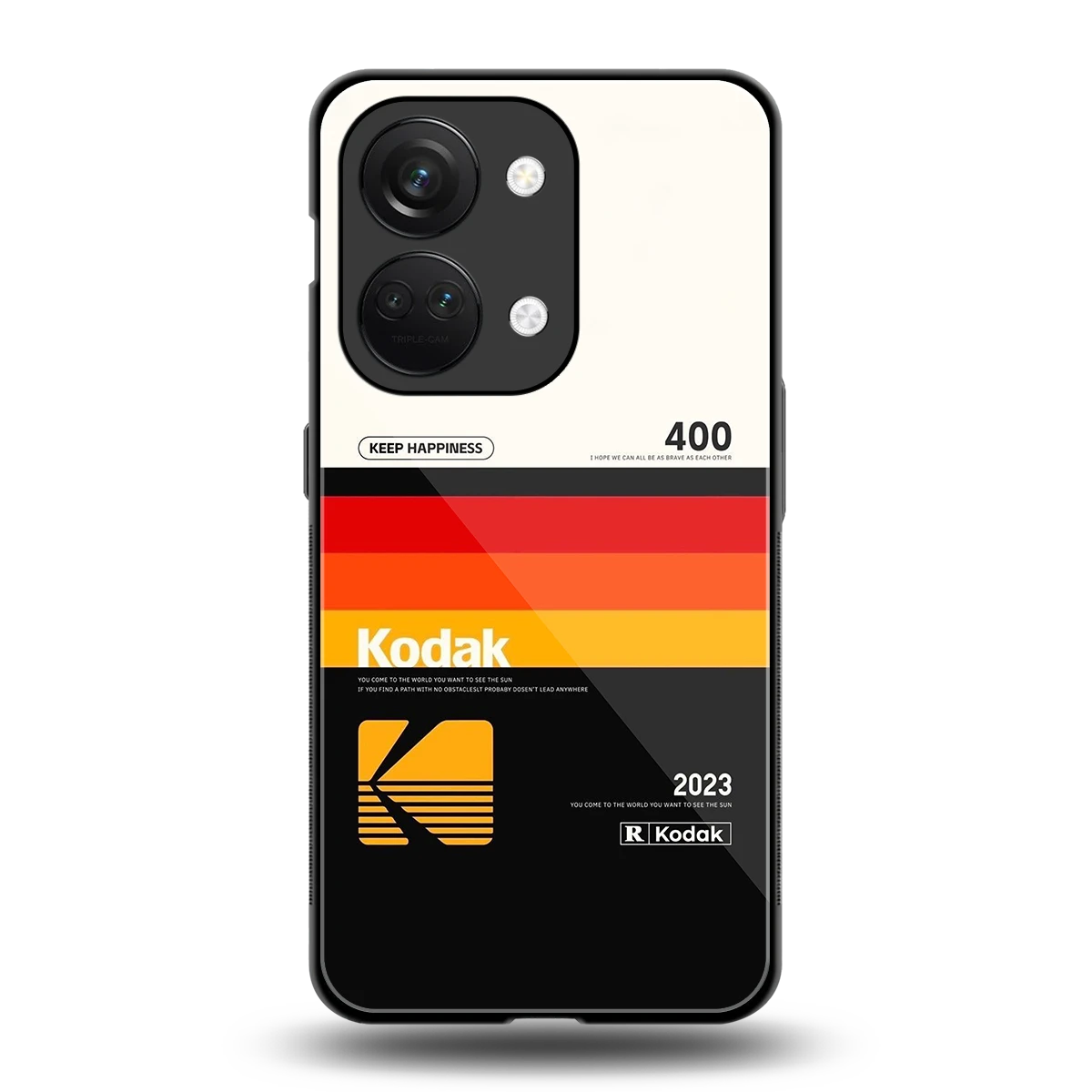 Keep Happiness back phone cover | glass case for oneplus nord 3