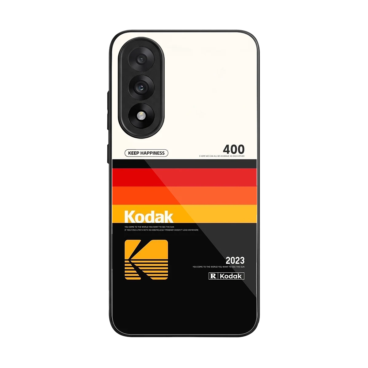 Keep Happiness back phone cover | glass case for oneplus nord 5