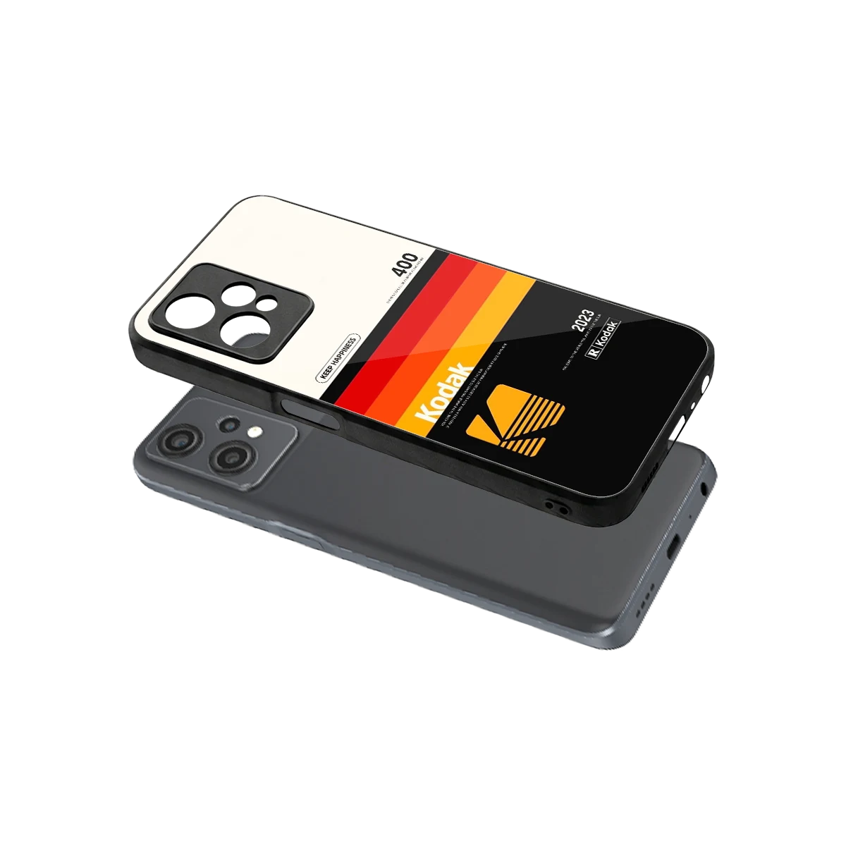Keep Happiness sleek oneplus nord ce 2 lite cover with tempered glass back and TPU edges