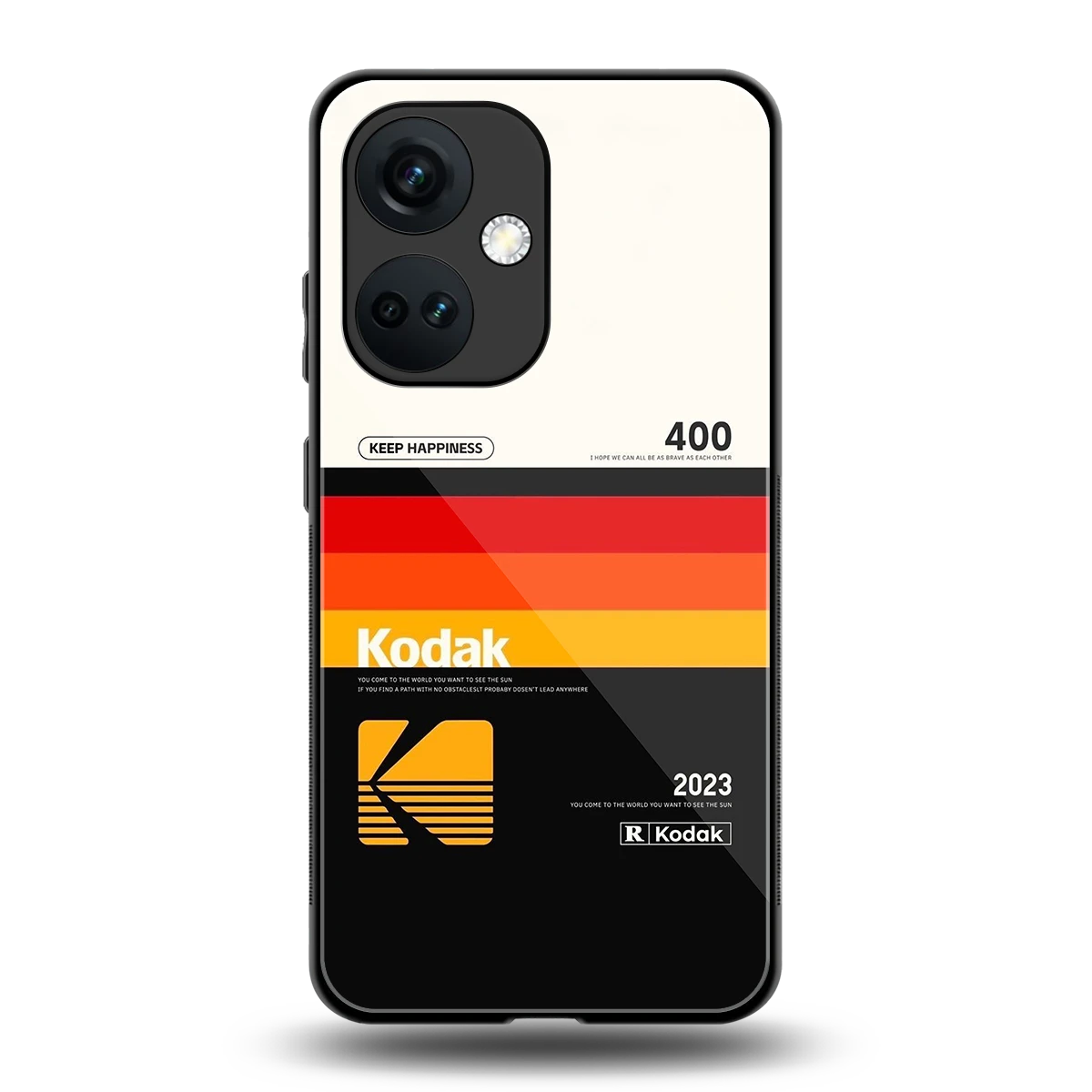 Keep Happiness back phone cover | glass case for oneplus nord ce 3