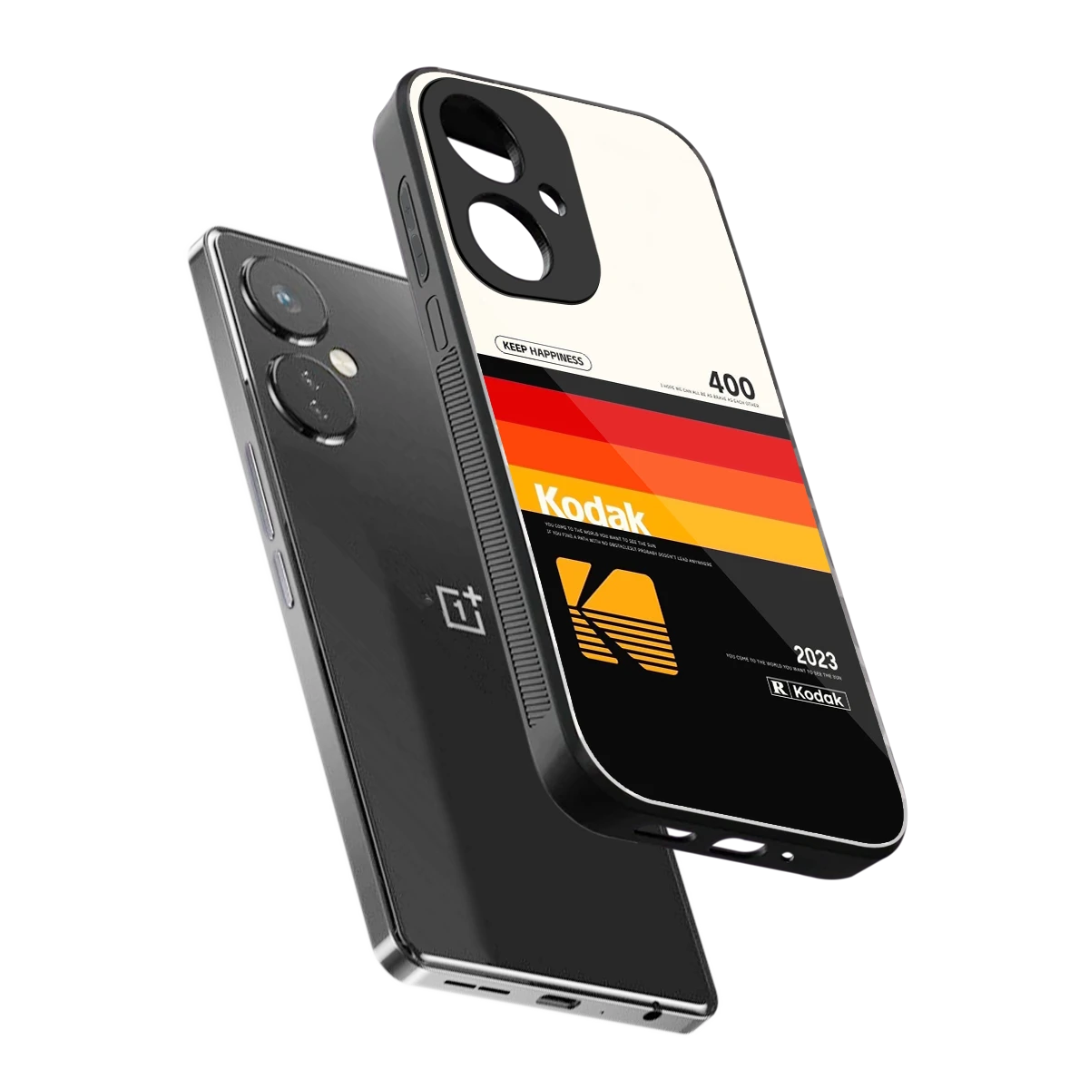 Keep Happiness sleek oneplus nord ce 3 cover with tempered glass back and TPU edges