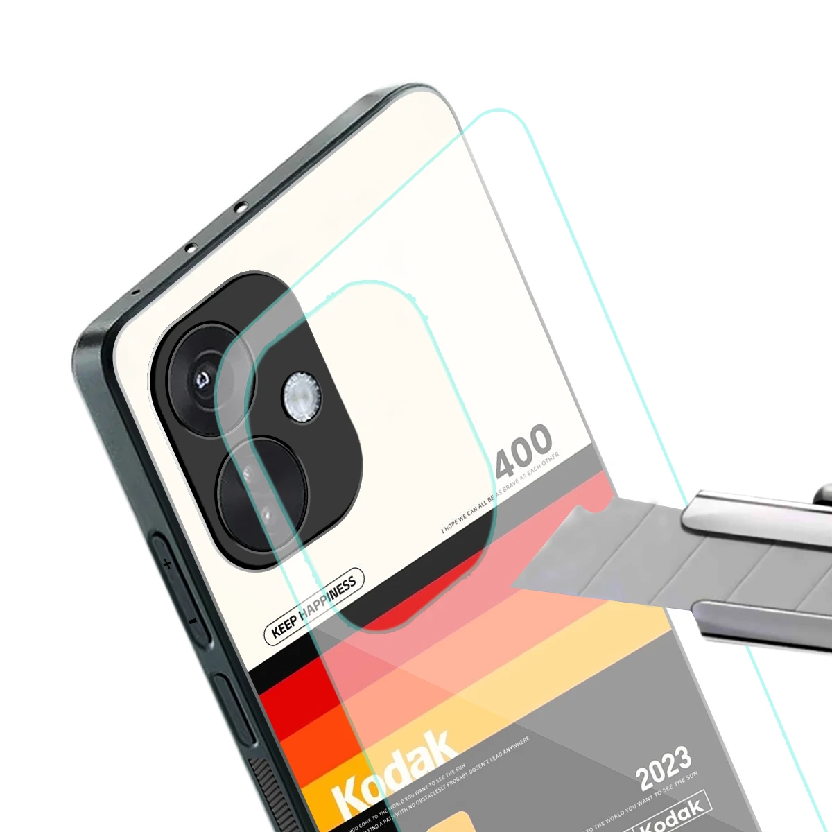 Keep Happiness stylish phone case for oneplus nord ce 3 | glossy glass and slim fit