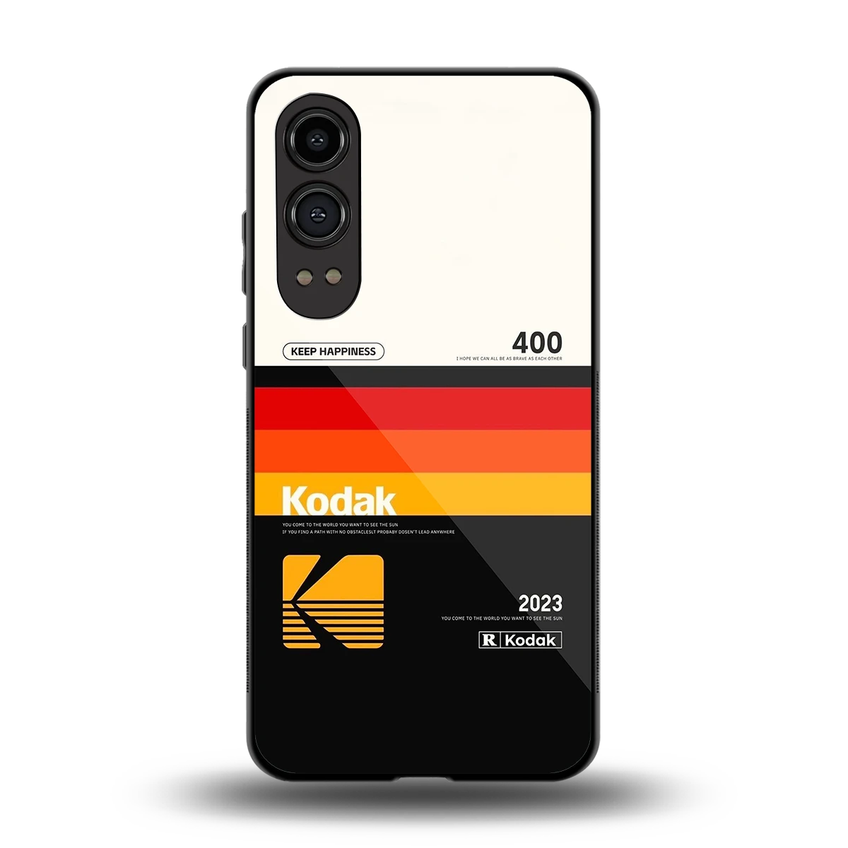 Keep Happiness back phone cover | glass case for oneplus nord ce 4 lite
