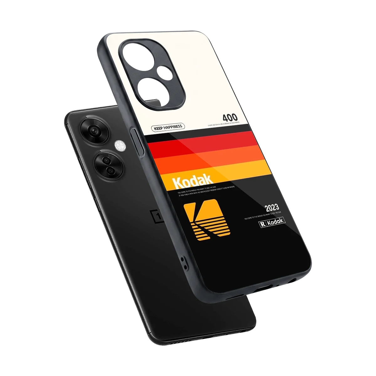 Keep Happiness sleek oneplus nord ce 3 lite cover with tempered glass back and TPU edges