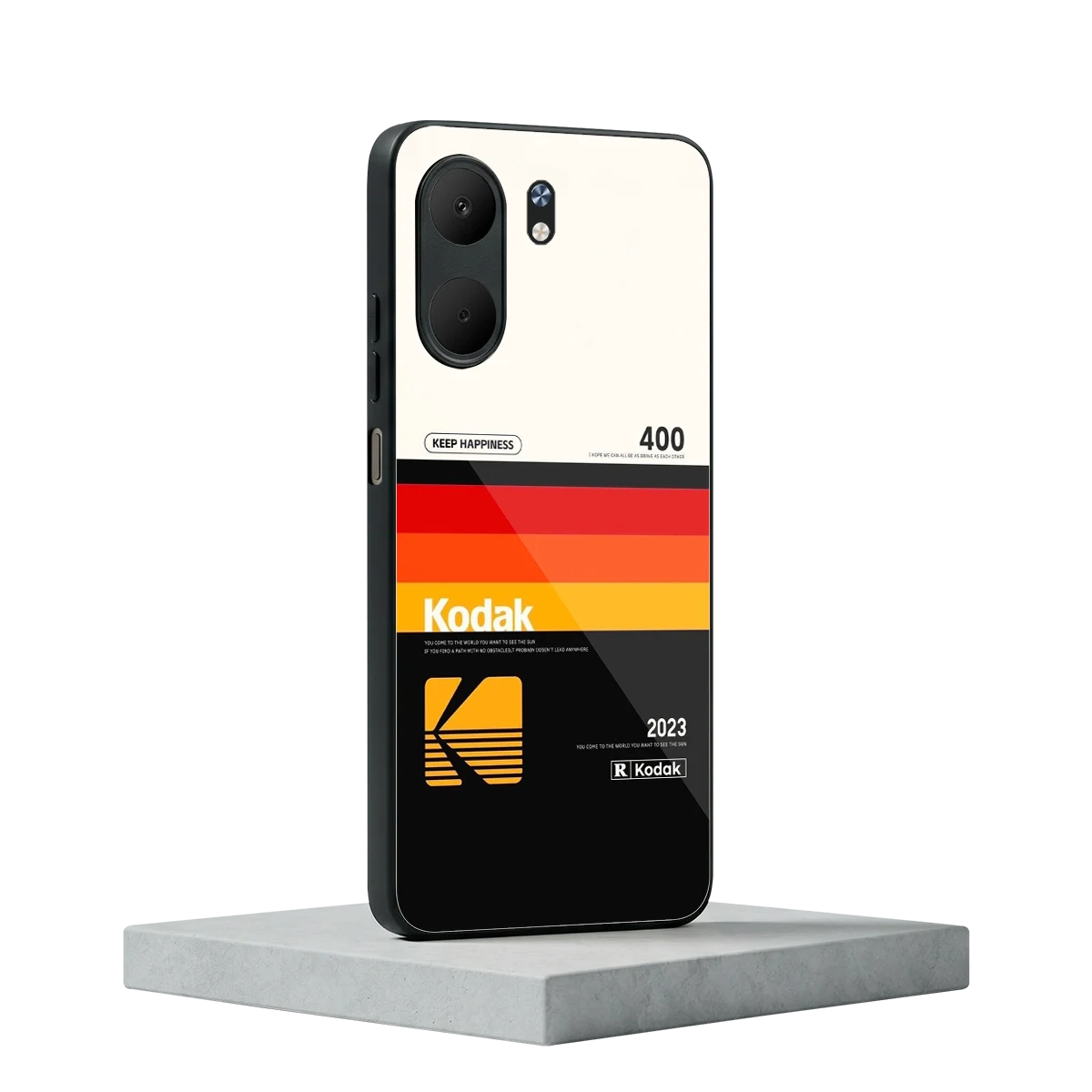 Keep Happiness oppo a5x 5g mobile cover | shockproof glass phone case