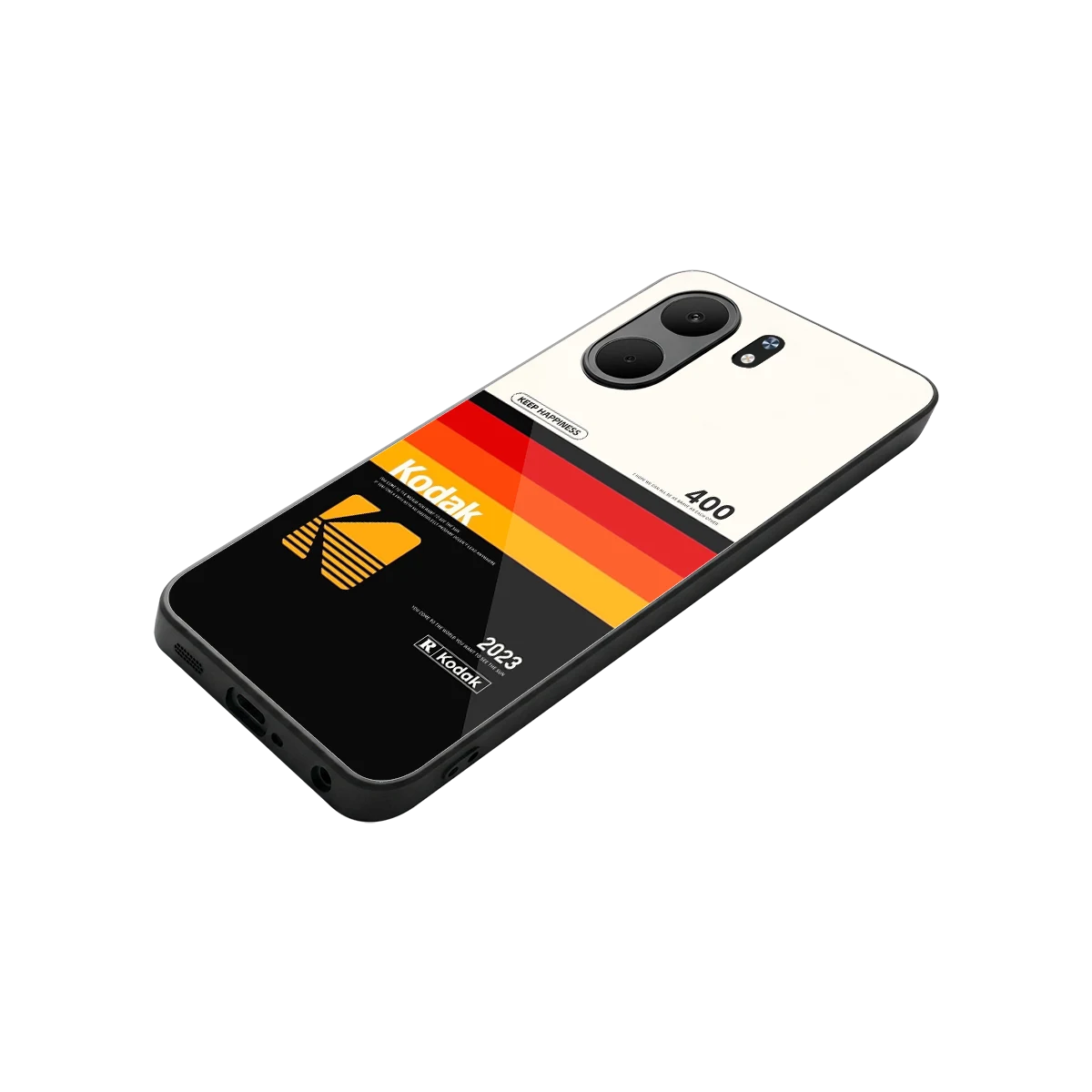 Keep Happiness stylish phone case for oppo a5x 5g | glossy glass and slim fit