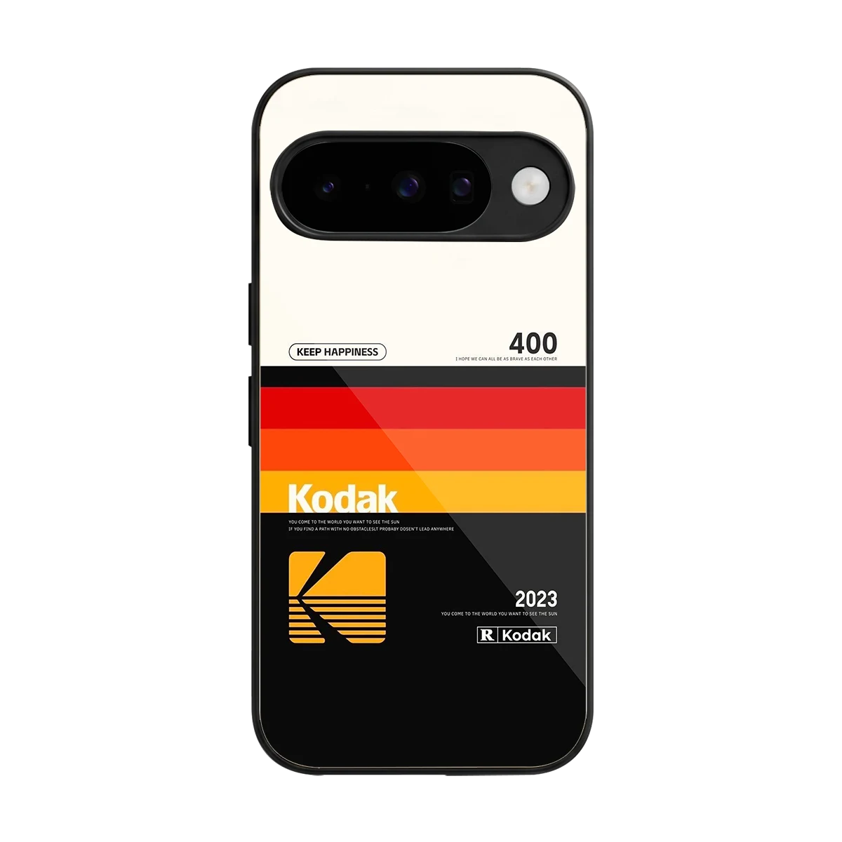 Keep Happiness back phone cover | glass case for google pixel 10