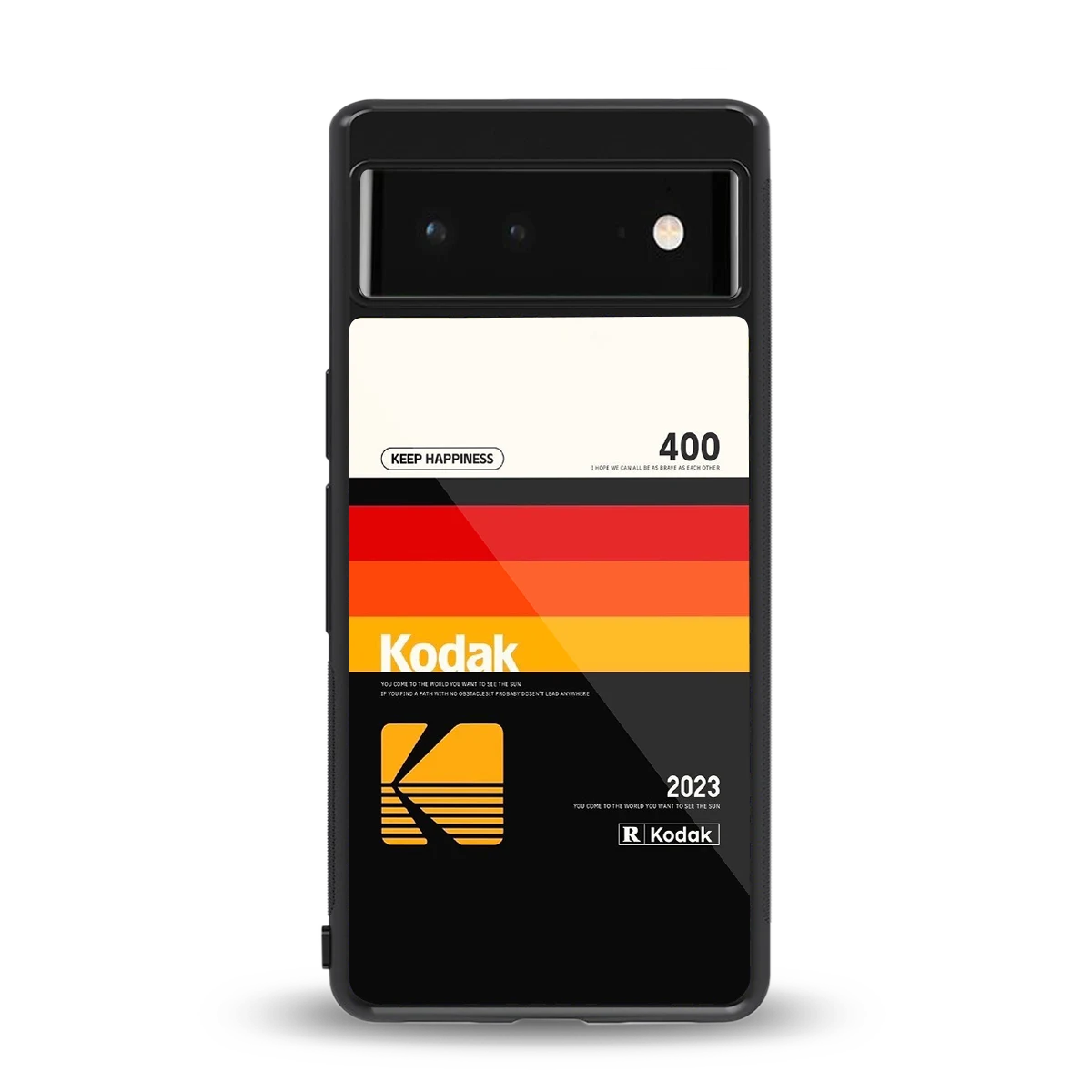 Keep Happiness back phone cover | glass case for google pixel 6