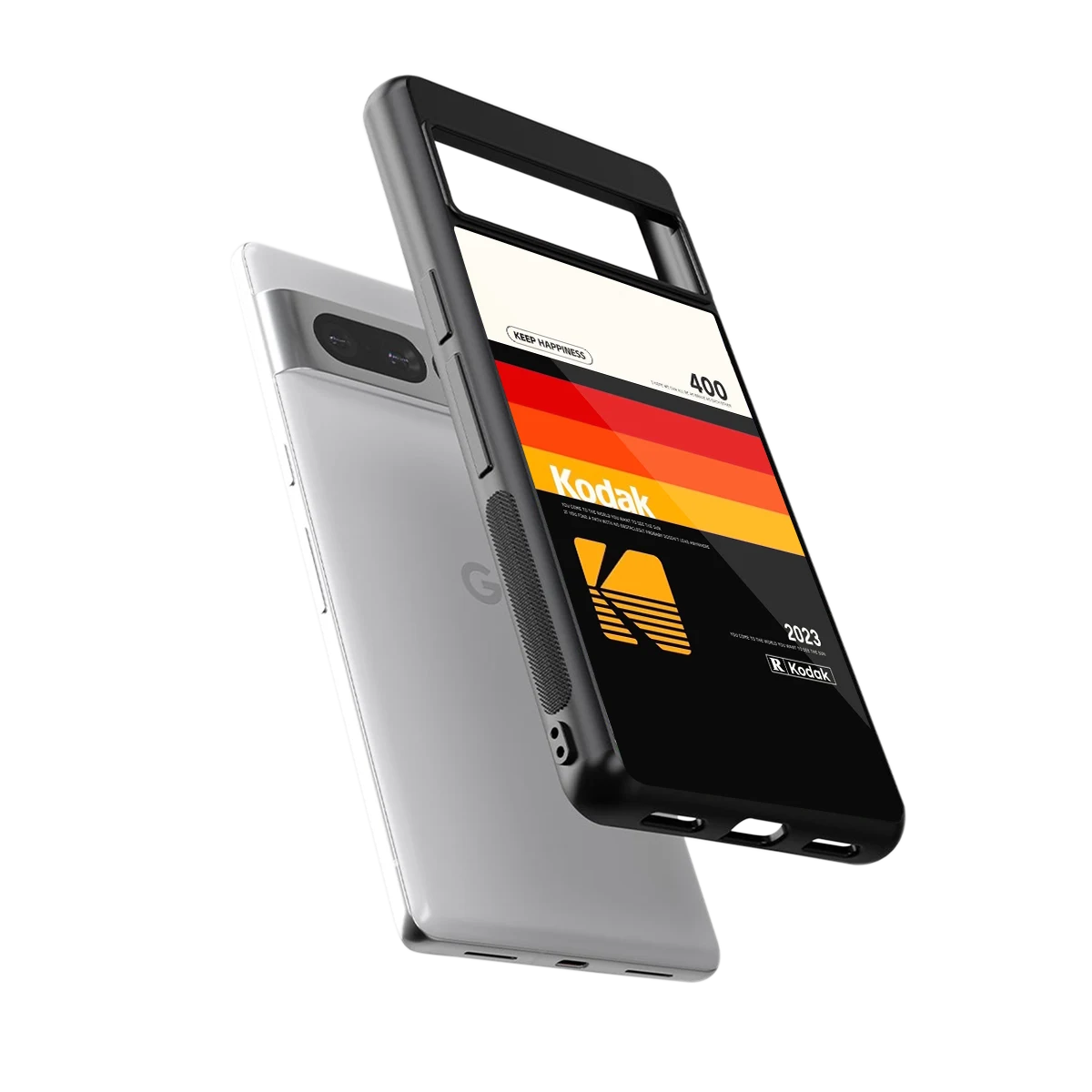 Keep Happiness sleek google pixel 7 pro cover with tempered glass back and TPU edges
