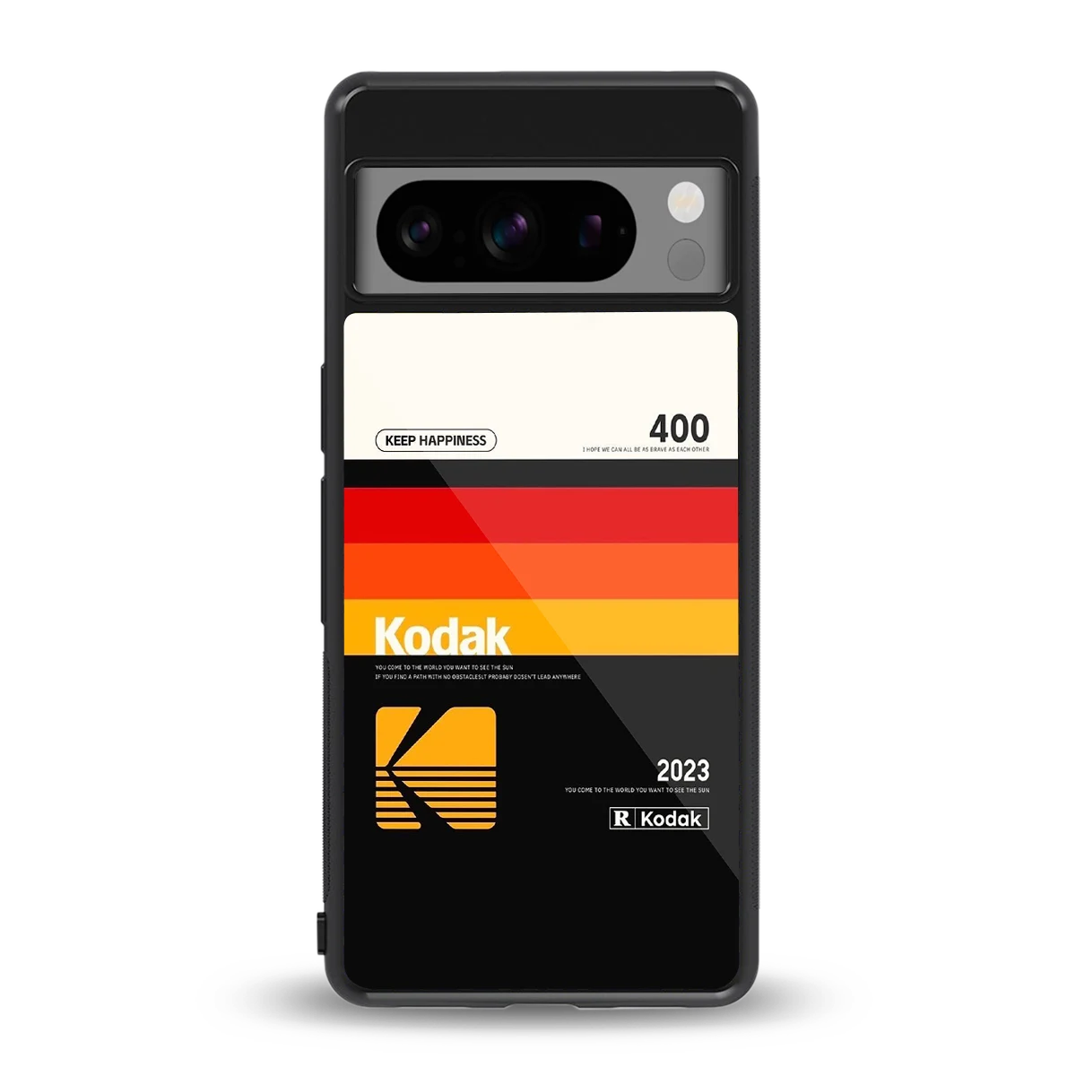 Keep Happiness back phone cover | glass case for google pixel 8 pro