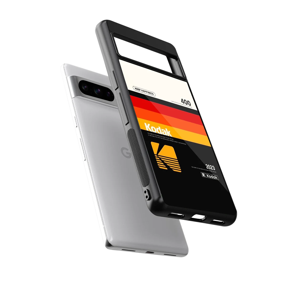 Keep Happiness sleek google pixel 8 pro cover with tempered glass back and TPU edges