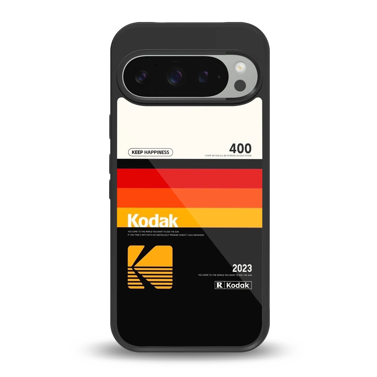 Keep Happiness back phone cover | glass case for google pixel 9 pro