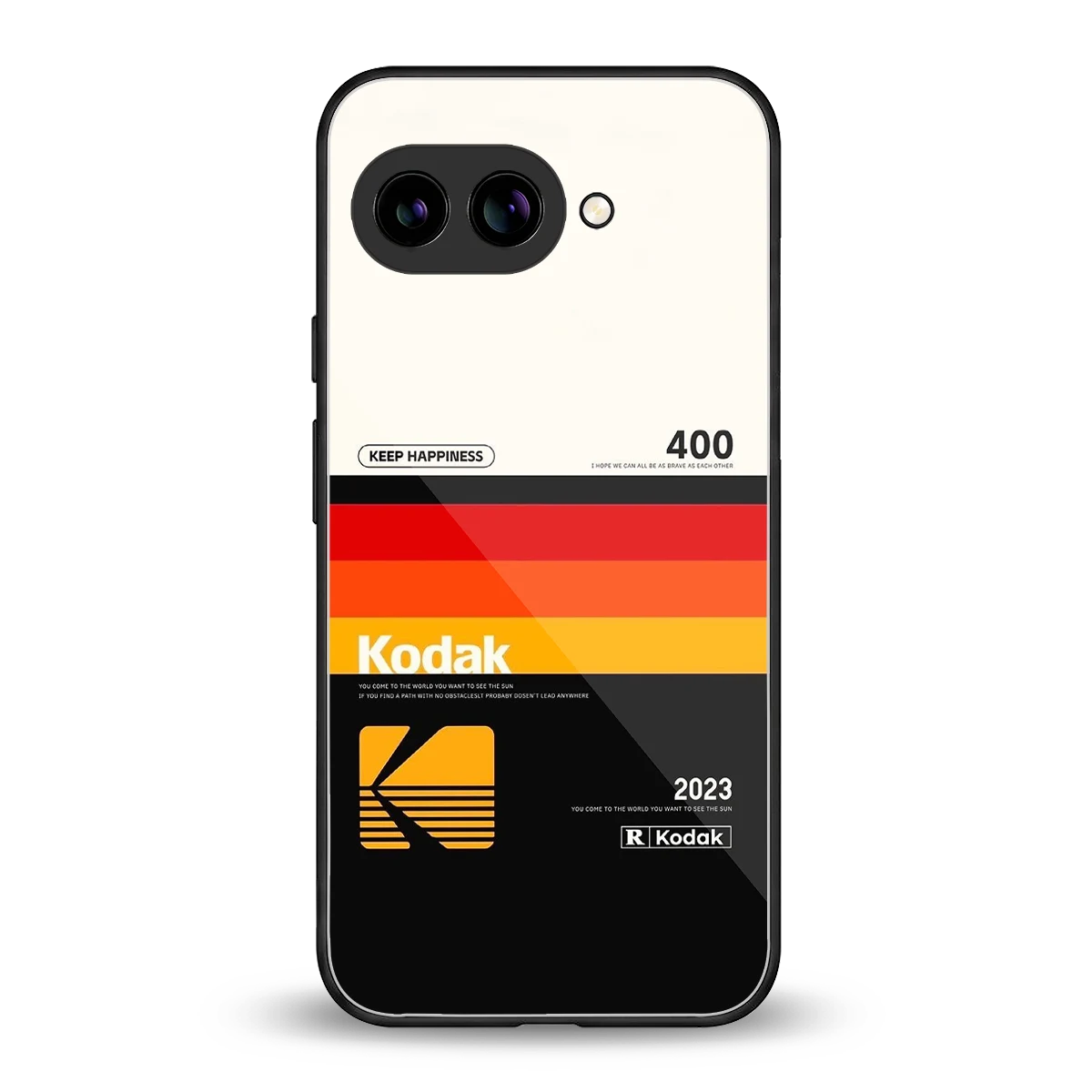 Keep Happiness back phone cover | glass case for google pixel 10a