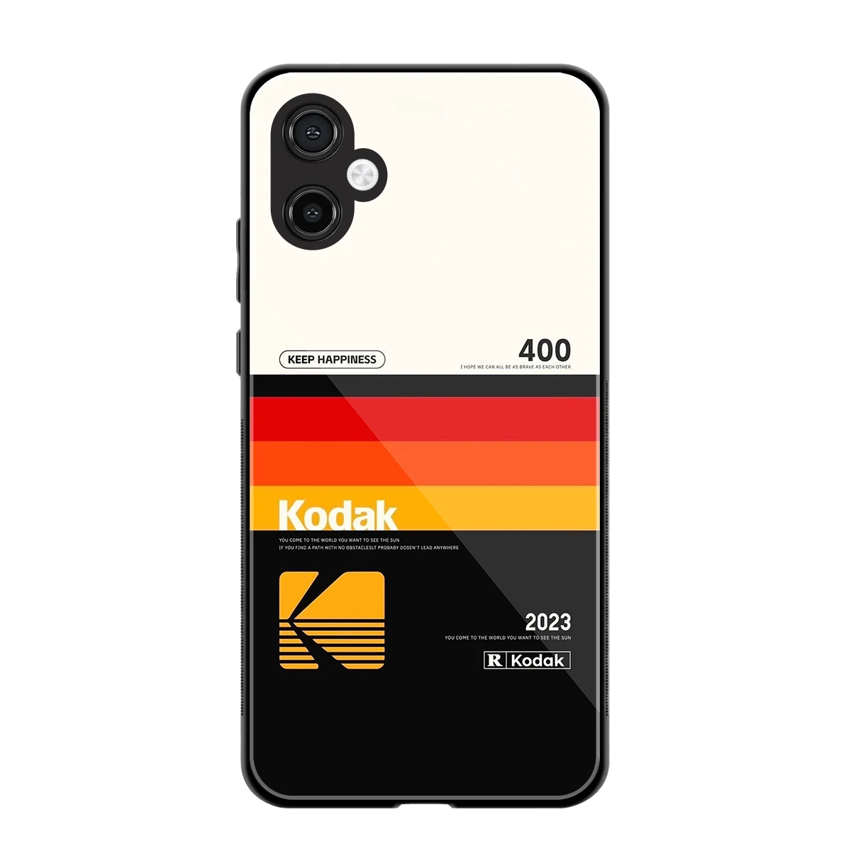 Keep Happiness back phone cover | glass case for samsung galaxy a06 5g