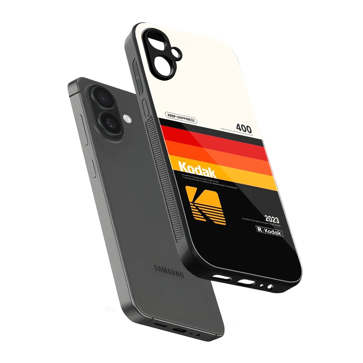 Keep Happiness sleek samsung galaxy a06 5g cover with tempered glass back and TPU edges