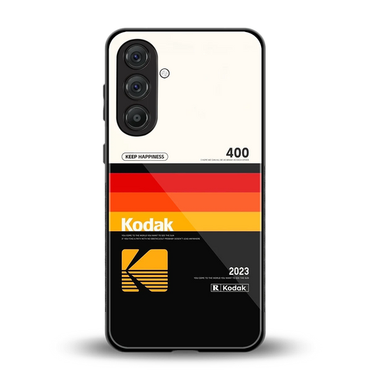 Keep Happiness back phone cover | glass case for samsung galaxy m36 5g