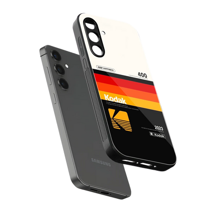 Keep Happiness sleek samsung galaxy m35 5g cover with tempered glass back and TPU edges