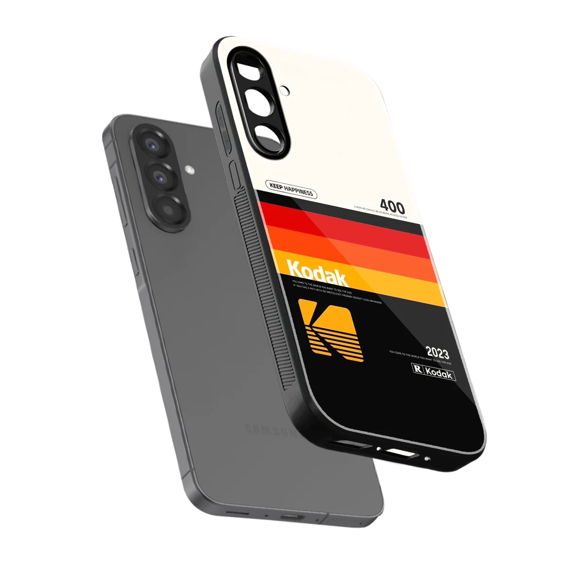 Keep Happiness sleek samsung galaxy a36 5g cover with tempered glass back and TPU edges
