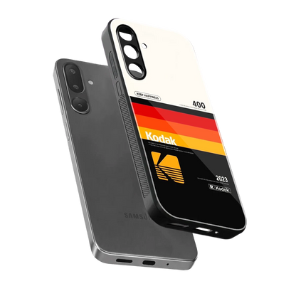 Keep Happiness sleek samsung galaxy m56 5g cover with tempered glass back and TPU edges